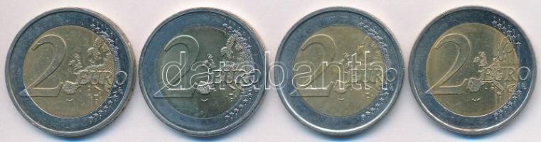 Németország 2006A 2EUR "Schleswig-Holstein" + 2007D 2EUR "Római szerződés" + 2013D 2EUR "Baden-Württemberg" + 2014D 2EUR "Niedersachsen" T:2 Germany 2006A 2 Euro "Schleswig-Holstein" + 2007D 2 Euro "Treaty of Rome" + 2013D 2 Euro "Baden-Württemberg" + 2014D 2 Euro "Niedersachsen" C:XF