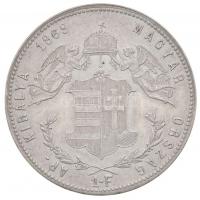1869KB 1Ft Ag "Ferenc József / Angyalos címer" Körmöcbánya (12.43g) T:2
Hungary 1869KB 1 ...