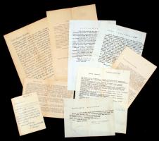 cca 1957 Különféle házassági és társkereső hirdetésekre küldött válaszlevelek, nagyrészt gépelt, kis részük kézzel írott, különféle méretben