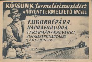 cca 1950-1970 5 db különféle kisméretű plakát: biztosítás, termelési szerződés, filmreklám, Corvin N...