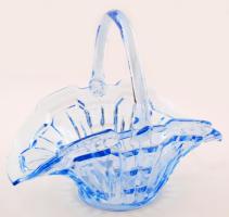 Nagy kosár, formába öntött, hibátlan, 24×28 cm