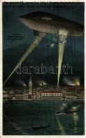 Az osztrák-magyar légiflotta bombázza az arzenált és a velencei kikötőt / the K.u.K. army bombing Venice / Venezia