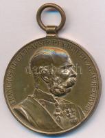 1898. "Jubileumi Emlékérem Fegyveres Erő Számára / Signum memoriae (AVSTR)" Br kitüntetés mellszalag nélkül, hátoldalon kis ragasztásnyom T:2  Hungary 1898. "Commemorative Jubilee Medal for the Armed Forces" decoration without ribbon, small gluemark on the backside C:XF  NMK 249.