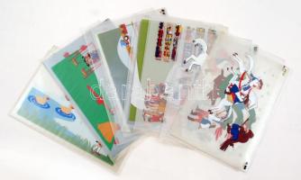 Animációs film jelenetek (rajzok) fólián, 23x15 cm