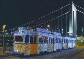 13 db MODERN villamos témájú, jó minőségű, megíratlan motívum lap / 13 modern motive cards, tram, un...