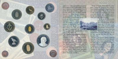 1997. 50f-200Ft 10klf db, benne 200Ft Ag "Deák", szettben T:PP külső tok hiányzik
Adamo F...