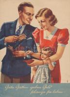 1940 Német tarifa nyomtatvány, 60x20cm