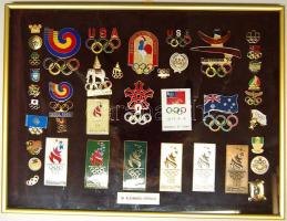 Óriási olimpiai gyűjtemény 1904-től a modern időkig, benne többek között trófeák, zászlók, részvétel...
