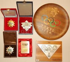 Óriási olimpiai gyűjtemény 1904-től a modern időkig, benne többek között trófeák, zászlók, részvétel...