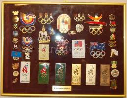 Óriási olimpiai gyűjtemény 1904-től a modern időkig, benne többek között trófeák, zászlók, részvétel...