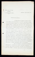 1931 A Magyar Revíziós Liga levele a Párizs környéki békék revíziója tárgyában az elnökségnek