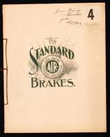 1896 Standar légfékek képes ismertető katalógusa, sok villamos képével / 1896 Standard Air brakes catalogue with many pictures of trams. 36p. 24x30 cm