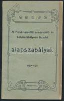 1908 A Felsőtorontáli Ármentesítő és Árvízszabályozó társulat alapszabályai 64p.