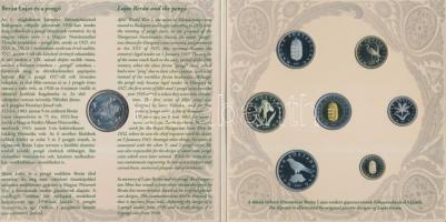 2007. 1Ft-100Ft 8klf db, szettben, benne "Berán Lajos és a pengő" Ag emlékérem (10g/0.999/...