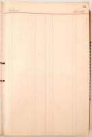 cca 1920 a Hirscler és Török cég személy számla könyve. Nagyméretű könyv 600 sorszámozott oldallal- ...