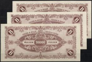 1946. 10.000B.-pengő (3x) T:I,I-