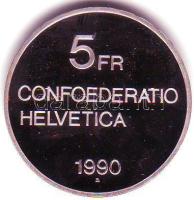 Svájc 1990. "Gottdfried Keller" 5Fr T:PP Eredeti díszdobozban!