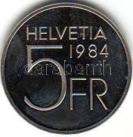 Svájc 1984. "Auguste Piccard" 5Fr T:PP Eredeti díszdobozban!