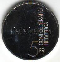 Svájc 1985. "A zene éve" 5Fr T:PP Eredeti díszdobozban!