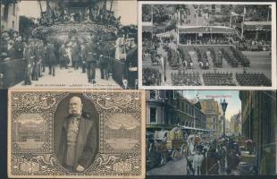 66 db RÉGI motívumlap több fotóval, vegyes minőség; katonai és uralkodó / 66 old motive cards with m...