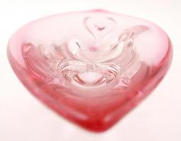 Moser Harmony tálka, formába öntött, jelzés nélkül, hibátlan, 14×27 cm