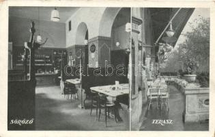 Budapest VIII. Szivós Zsigmond sörözője, belső, terasz; József körút 85. (EK)