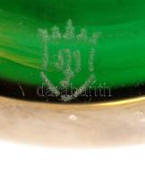 Poschinger szitakötő váza, irizáló üveg test, kézzel festett, hibátlan, jelzett, m:20,5 cm