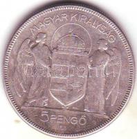 1930. 5P "Horthy jobbra" T:2/3