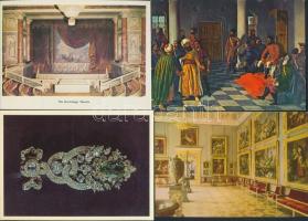 100 db főleg MODERN motívumlap; üdvözlő lapok, virág / 100 mostly modern motive cards; greeting card...