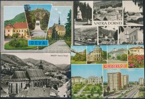 111 db főleg MODERN városképes lap; főleg csehszlovák és román / 111 mostly modern town-view postcar...