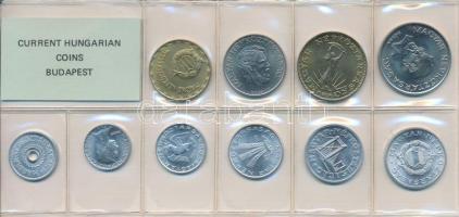 1989. 2f-20Ft 10db klf érmés forgalmi sor fóliatokban T:1