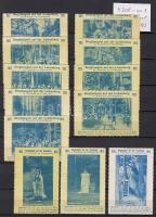 190 db német levélzáró vegyes minőség / 190 St. deutsch. Reklam-Briefabschlussmarken