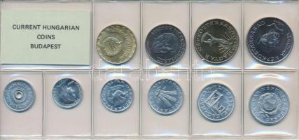 1986. 2f-20Ft 10db klf érmés forgalmi sor fóliatokban T:1
