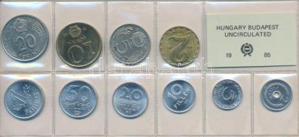 1985. 2f-20Ft 10db klf érmés forgalmi sor fóliatokban T:1