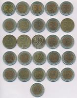 Oroszország 1991-1993. 10R-50R (26x) T:2,2- Russia 1991-1993. 10 Rubles - 50 Rubles (26x) C:XF,VF