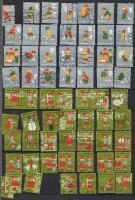 450 db dán és 87 db vegyes karácsonyi levélzáró vegyes minőség / 450 St. dänische und 87. misch. Wei...