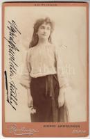 Sigrid Arnoldson svéd operaénekesnő dedikált keményhátú Reutlinger fotó 10x16 cm/ Sigrid Arnoldson Opernsinger Reutlinger Foto mit eigenh. Unterschrift