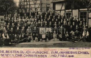 Wanfried, Tabakfabrik von Gebrüder Ungewitter / tobacco factory, group photo (fa)