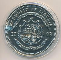 Libéria 2003. 10$ Cu-Ni "George W. Bush" tanúsítvánnyal T:BU
Liberia 2003. 10 Dollars Cu-...