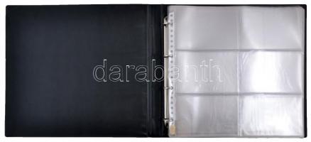 Igényes, nagyalakú gyűrűs képeslap berakó betétlapokkal, összesen 252/504 férőhellyel (36 cm x 34,5 ...