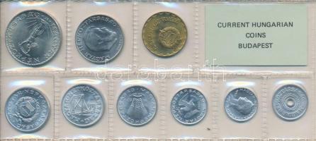 1982. 2f-10Ft 9db klf érmés forgalmi sor fóliatokban T:1