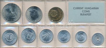 1977. 2f-10Ft 9db klf érmés forgalmi sor fóliatokban T:1