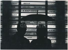 cca 1960 Réti Pál (1918-1989) jelzés nélküli vintage fotóművészeti alkotása hagyatékából, 17x23 cm