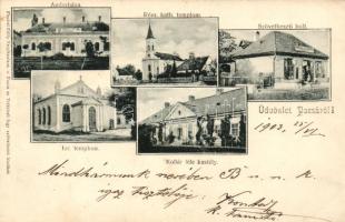 Pacsa, Zsinagóga, Kollár-kastély, Andorháza, Szövetkezeti bolt; Fischel Fülöp Nagykanizsa, Pacsa és vidékbeli fogy. szövetkezet kiadása