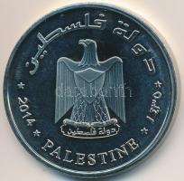 Palesztina 2014. 10D "Sziklamecset" T:P ujjlenyomat Palestina 2014. 10 Dinars "Dome of the Rock" fantasy coin C:P fingerprint