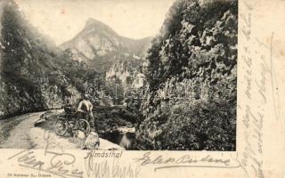 1899 Almás-völgy, kerékpáros / cyclist (Rb)