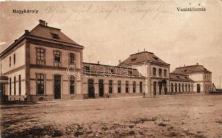 Nagykároly, vasútállomás / railway station (EK)