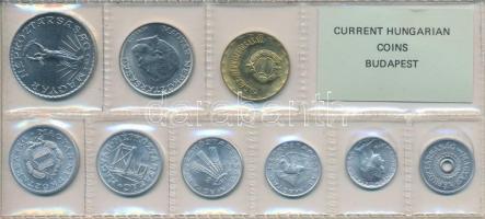 1972. 2f-10Ft 9db klf érmés forgalmi sor fóliatokban T:1