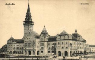 Szabadka, Városháza, Taussig üzlete /town hall, shops
