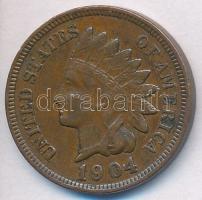 Amerikai Egyesült Államok 1904. 1c Br "Indián" T:2,2-
USA 1904. 1 Cent Br "Indian&qu...